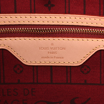 Louis Vuitton Monogram My LV Heritage Neverfull MM Burgundy Orange 7 of 12