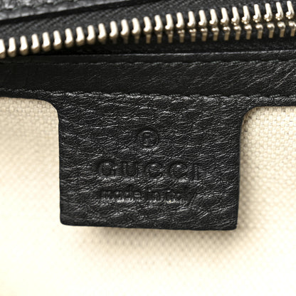 Gucci Calfskin Medium New Bamboo Top Handle Bag Black 6 of 11