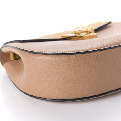 Chloe Grained Calfskin Lambskin Bi-Color Drew Shoulder Bag Wet Sand Sunflower 6 of 9
