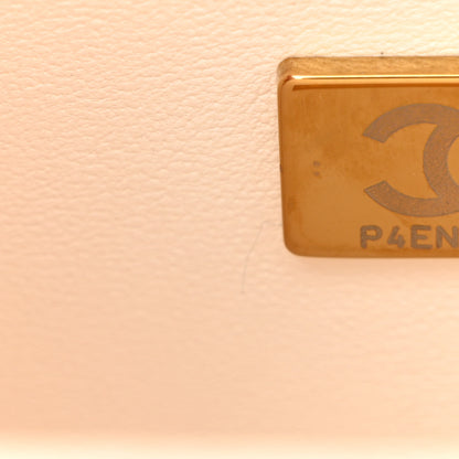 Chanel Lambskin Handle Crush Top Handle Flap Bag White 7 of 13