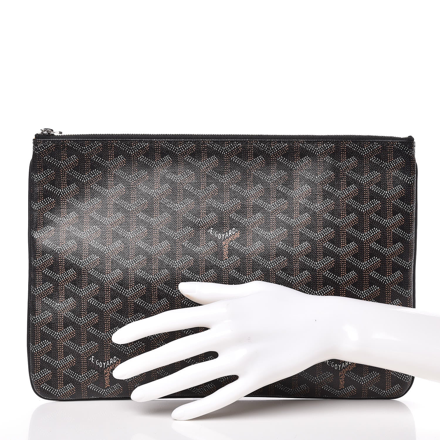 Goyard Goyardine Senat Pochette MM Black 2 of 6