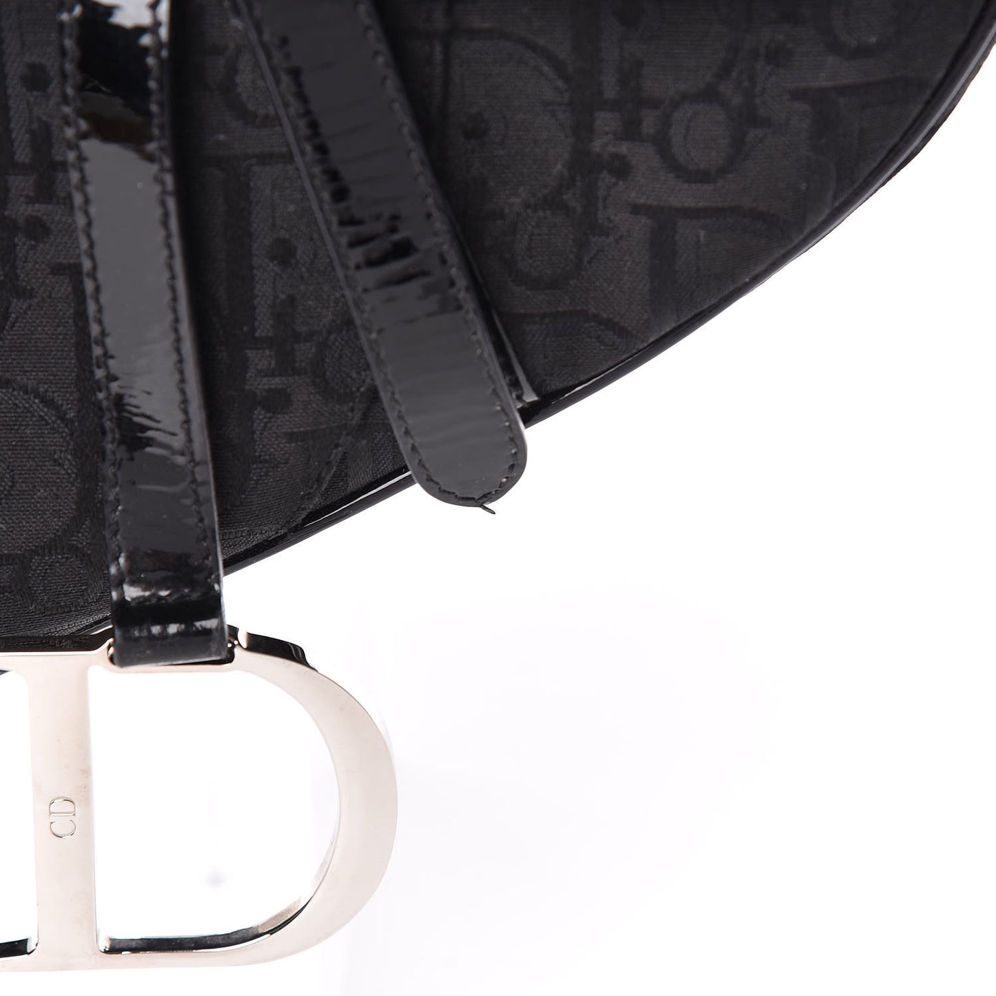 Monogram Saddle Bag Black