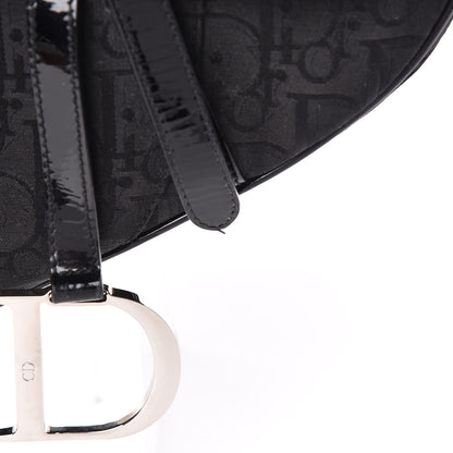 Christian Dior Monogram Saddle Bag Black 17 of 18