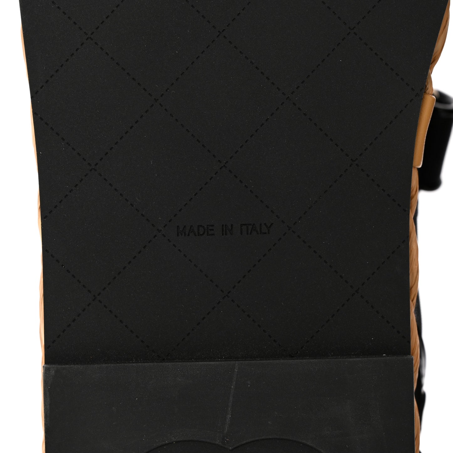 Mesh Patent Calfskin Velcro Dad Sandals 38.5 Black
