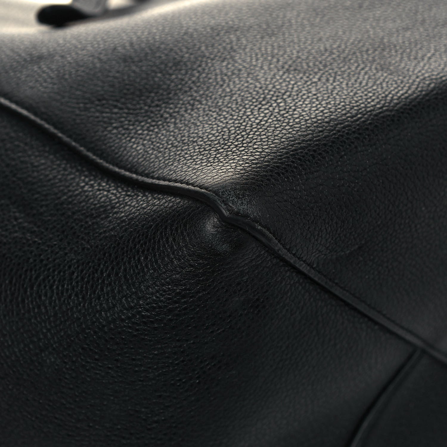 Celine Soft Grained Calfskin Small Belt Cabas Phantom Black 8 of 12