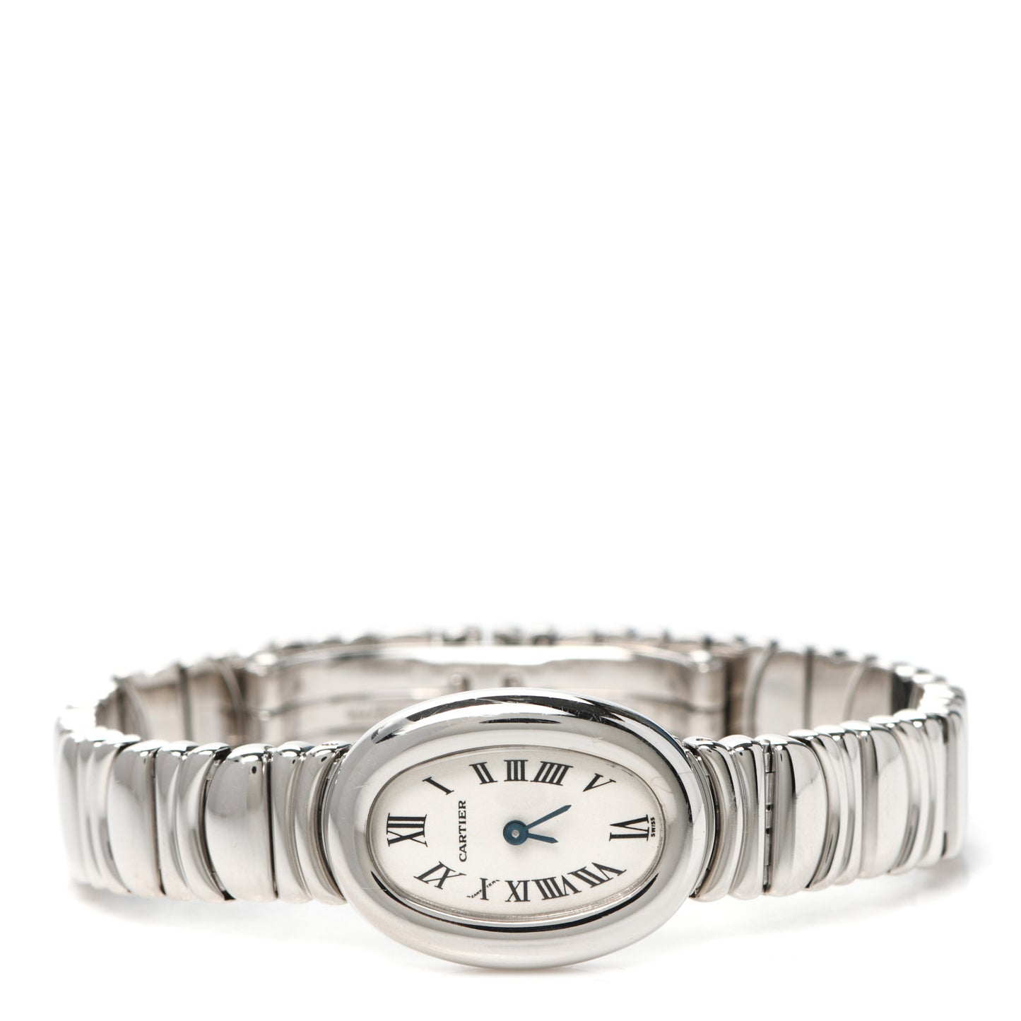 18K White Gold 22mm Baignoire Quartz Watch