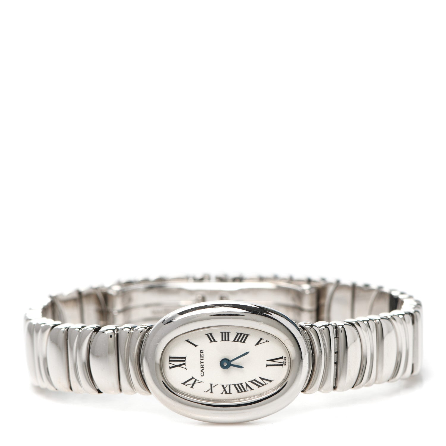 Cartier 18K White Gold 22mm Baignoire Quartz Watch 2 of 5