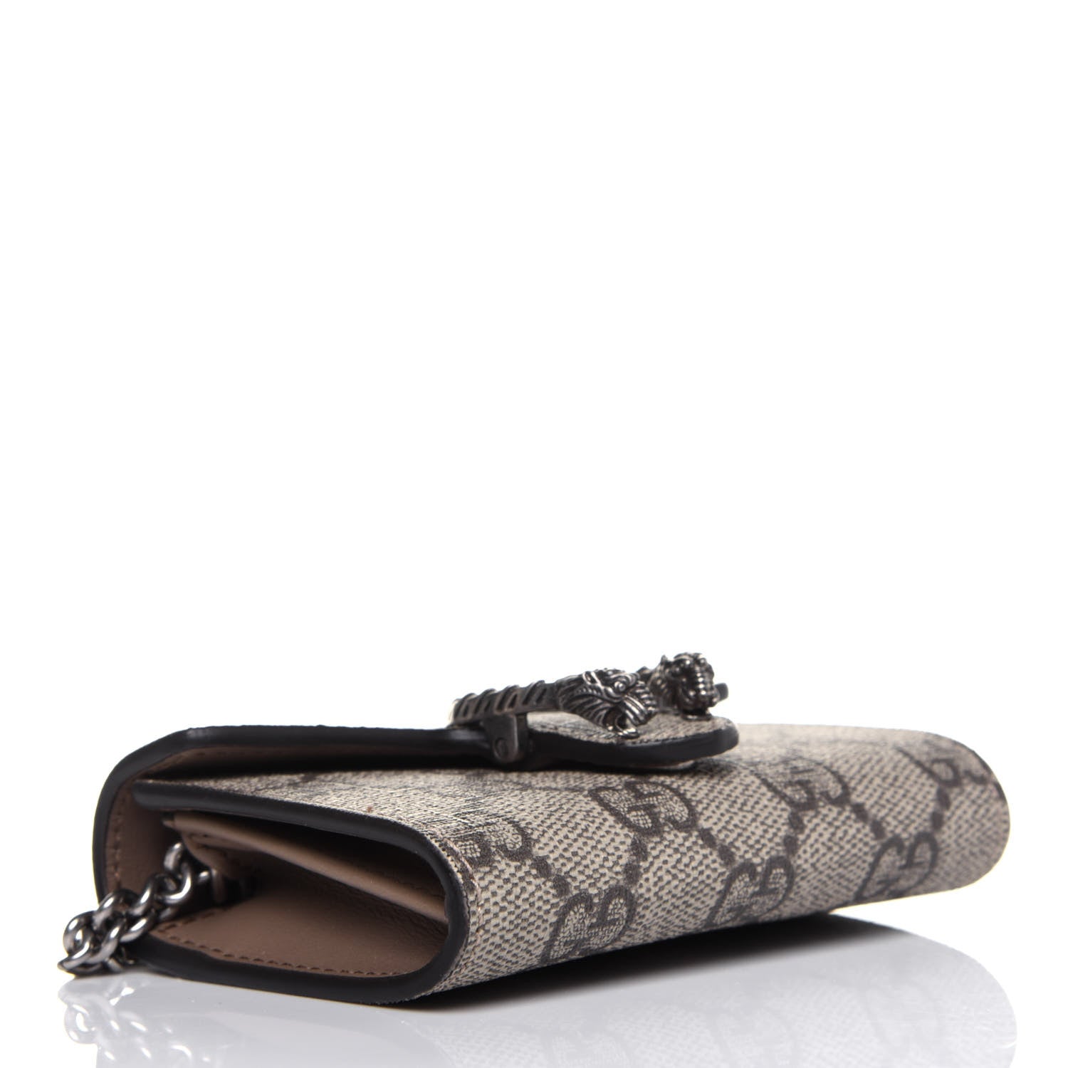 Gucci GG Supreme Monogram Dionysus Coin Purse Taupe 4 of 9