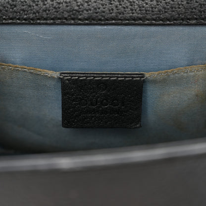 Gucci Grained Calfskin Bee Star Small Padlock Shoulder Bag Black 6 of 20