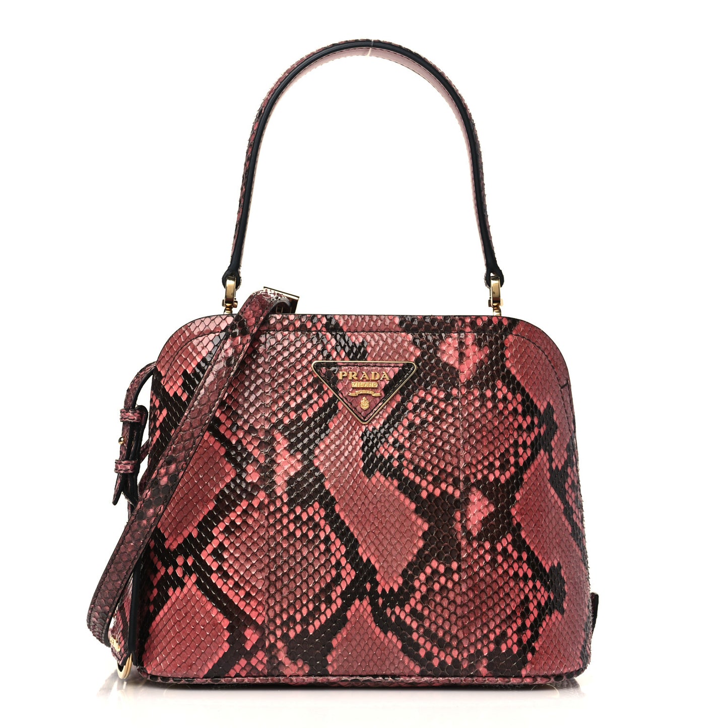Snakeskin Micro Matinee Tote Burgundy