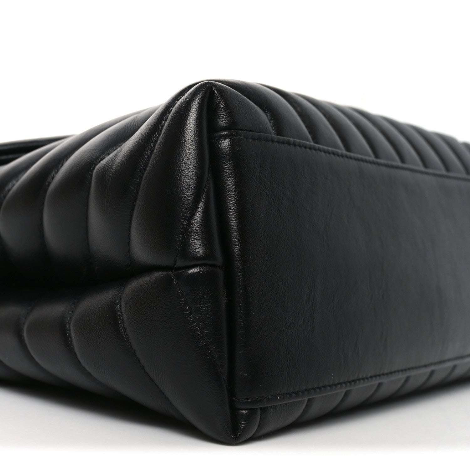 Saint Laurent Calfskin Y Quilted Monogram Medium Loulou Chain Satchel Black 9 of 10