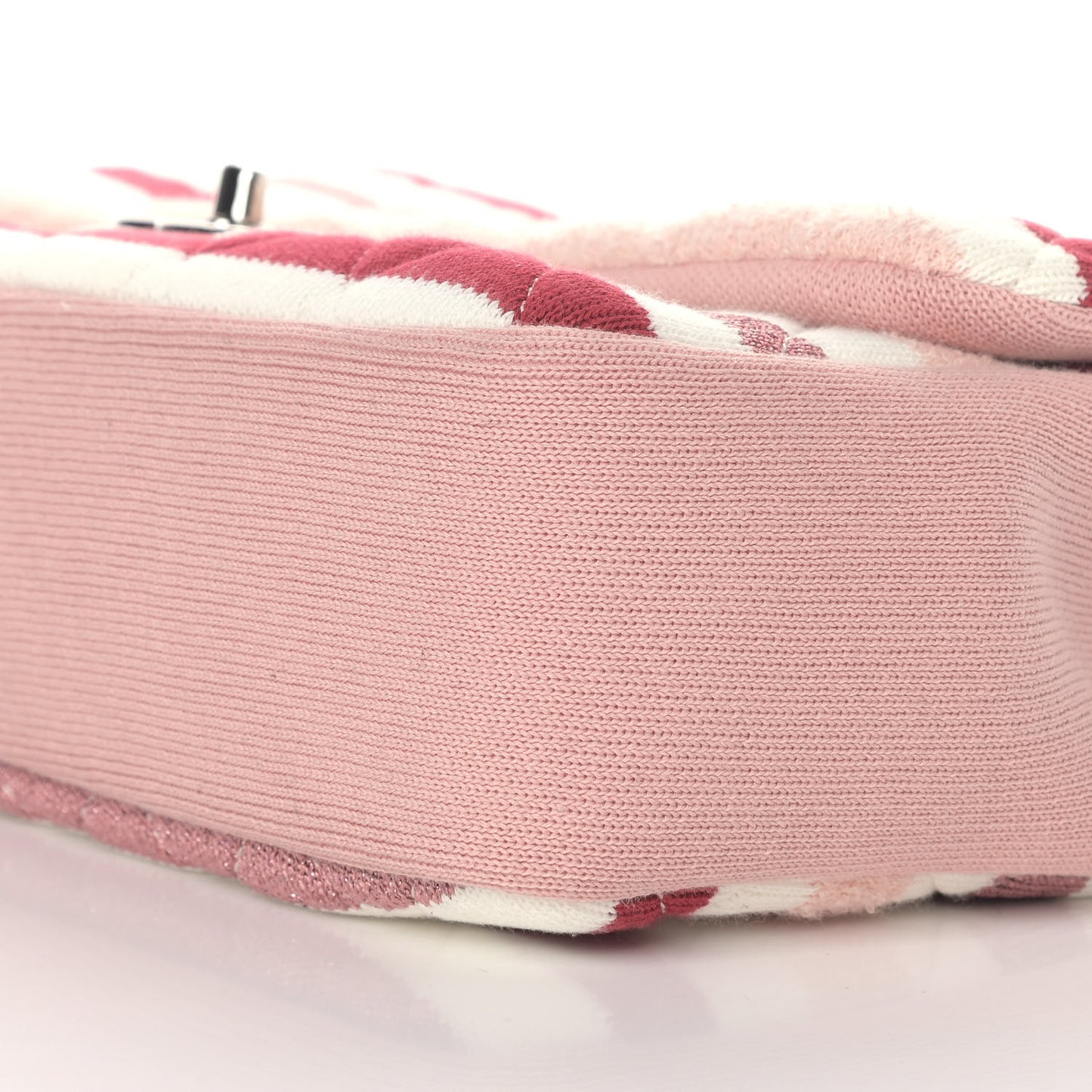 Jersey Felt Quilted Jumbo Flap Red White Pink