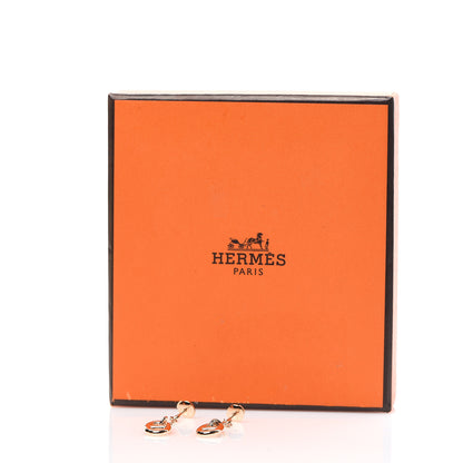 Hermes 18K Rose Gold PM Farandole Drop Earrings 5 of 5