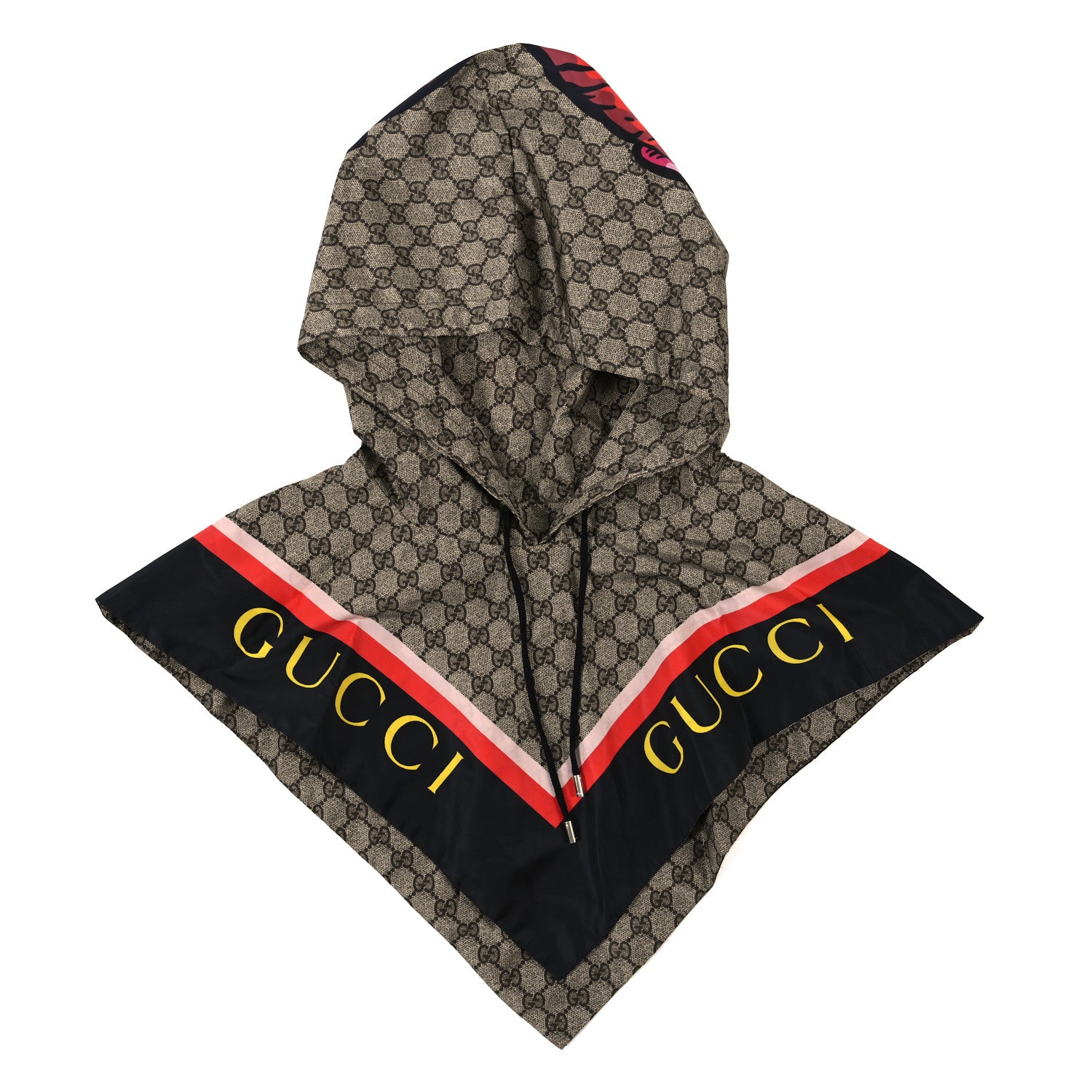 Gucci Polyamide GG Monogram Monkey Rain Hood 1 of 4