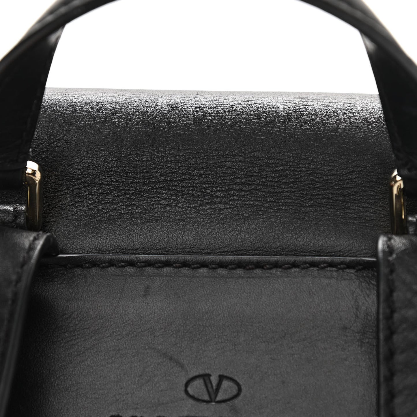 Vitello Rockstud Demilune Backpack Black