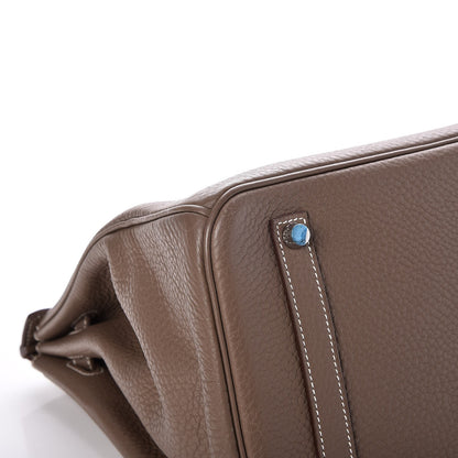 Hermes Taurillon Clemence Birkin 35 Etoupe 32 of 32