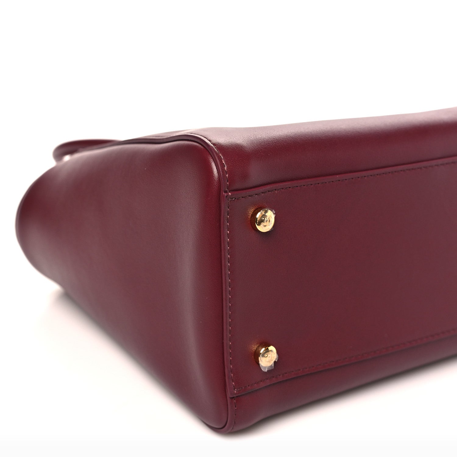 Chanel Calfskin Archetype Small Shopping Tote Dark Burgundy 9 of 10