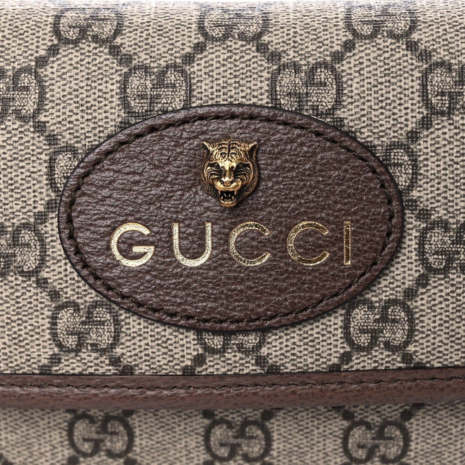 Gucci GG Supreme Monogram Neo Vintage Web Belt Bag Brown 11 of 11