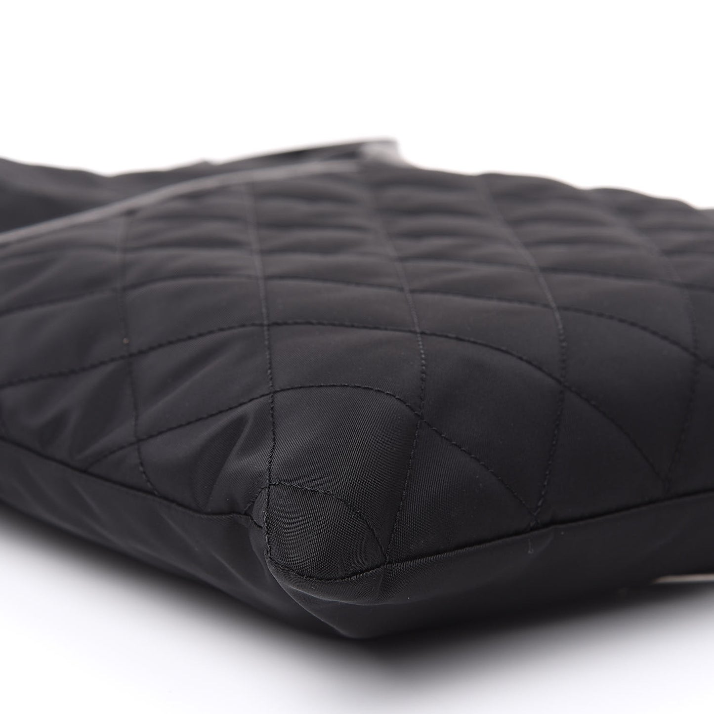 Tessuto Nylon Ricamo Small Drawstring Bag Black