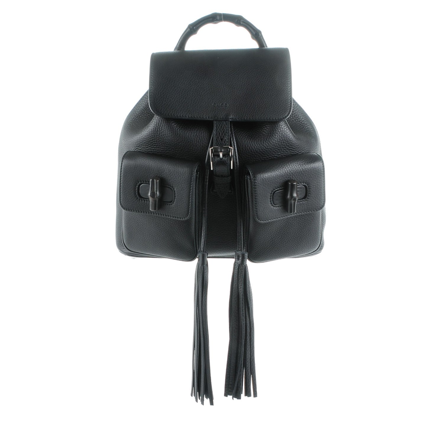 Cellarius Calfskin Medium Bamboo Backpack Black