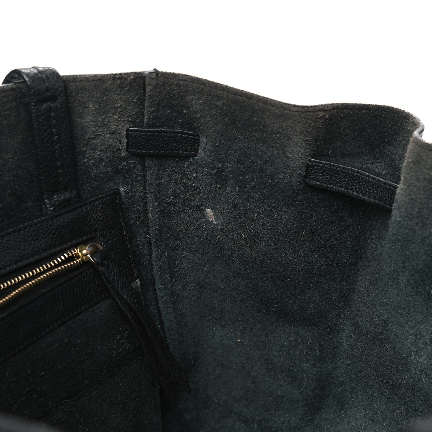 Soft Grained Calfskin Small Belt Cabas Phantom Black