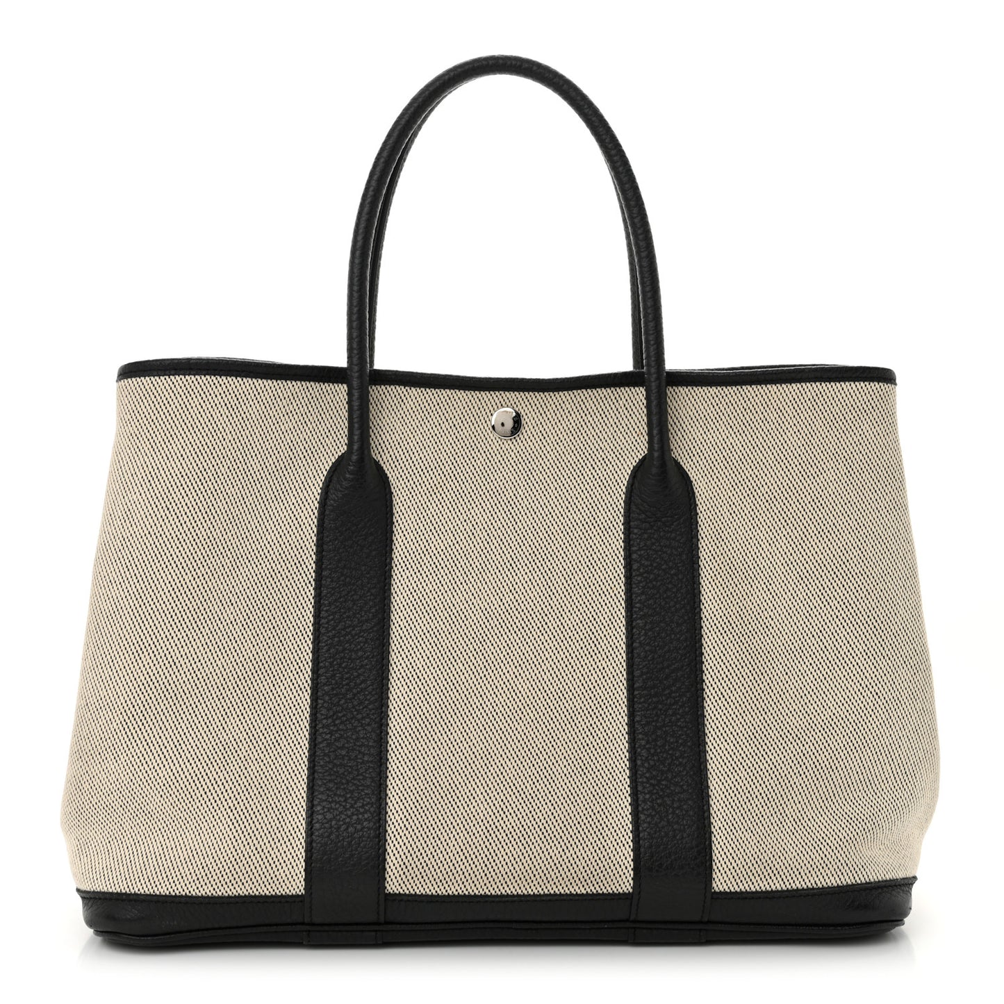 Toile Negonda Garden Party 36 MM Tote Black Ecru