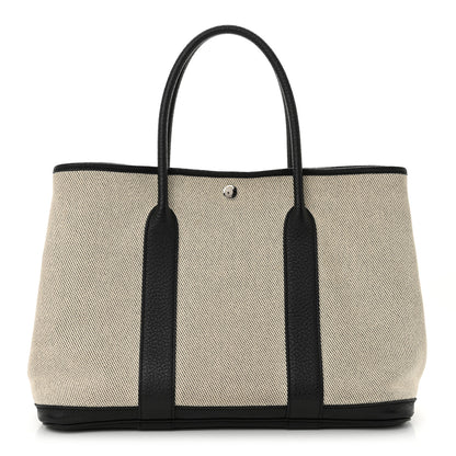 Hermes Toile Negonda Garden Party 36 MM Tote Black Ecru 1 of 11