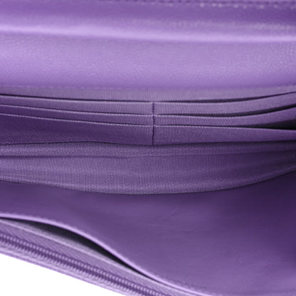 Chanel Caviar Quilted Wallet On Chain WOC Purple 7 of 15
