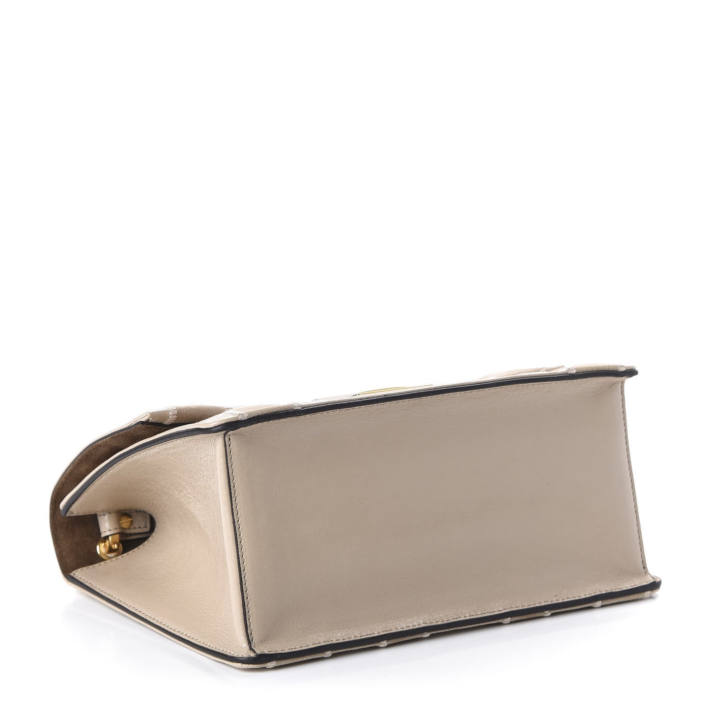 Agnello Old Shine Chamois F is Fendi Embossed Kan U Shoulder Bag Amido Nude