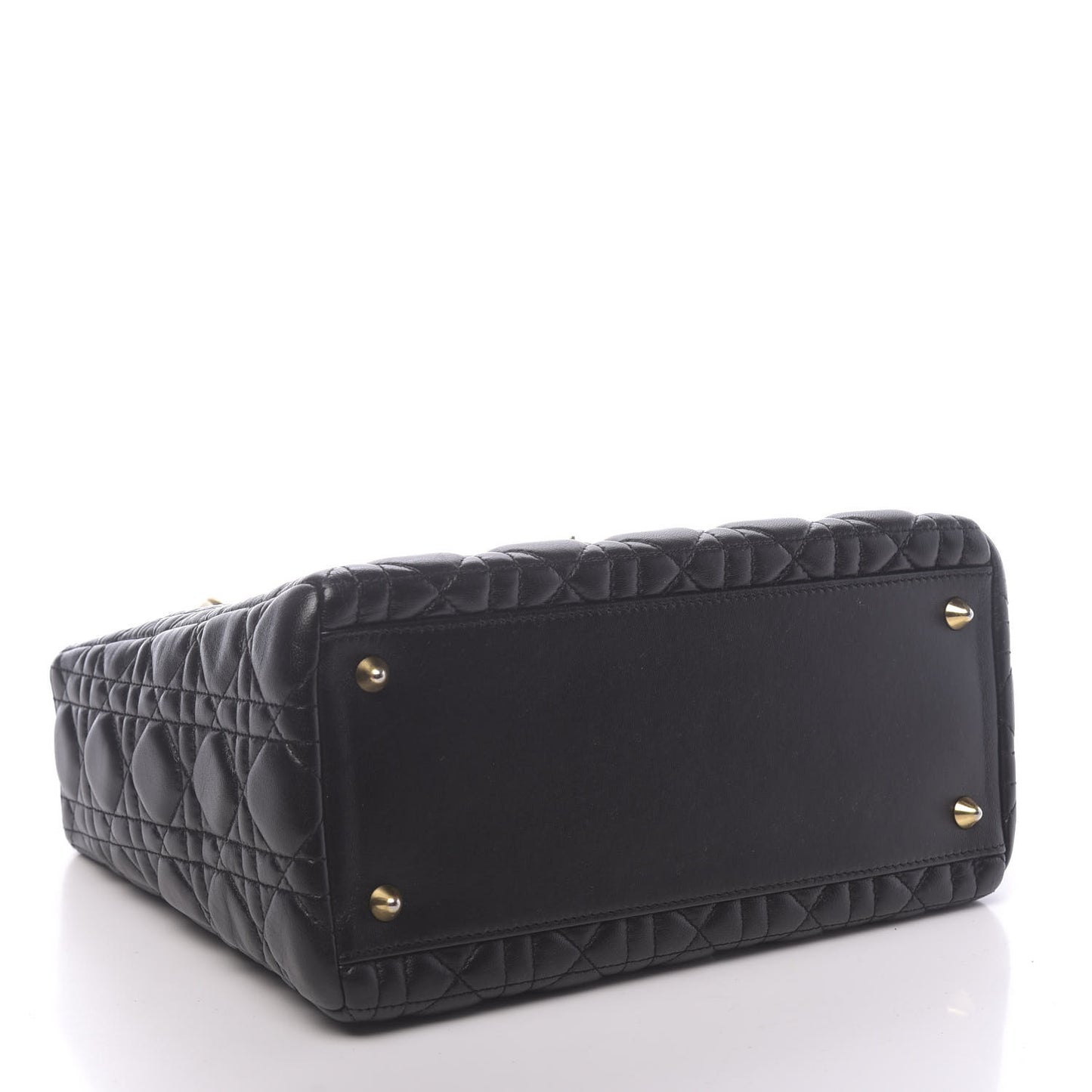 Lambskin Cannage Medium Lady Dior Black