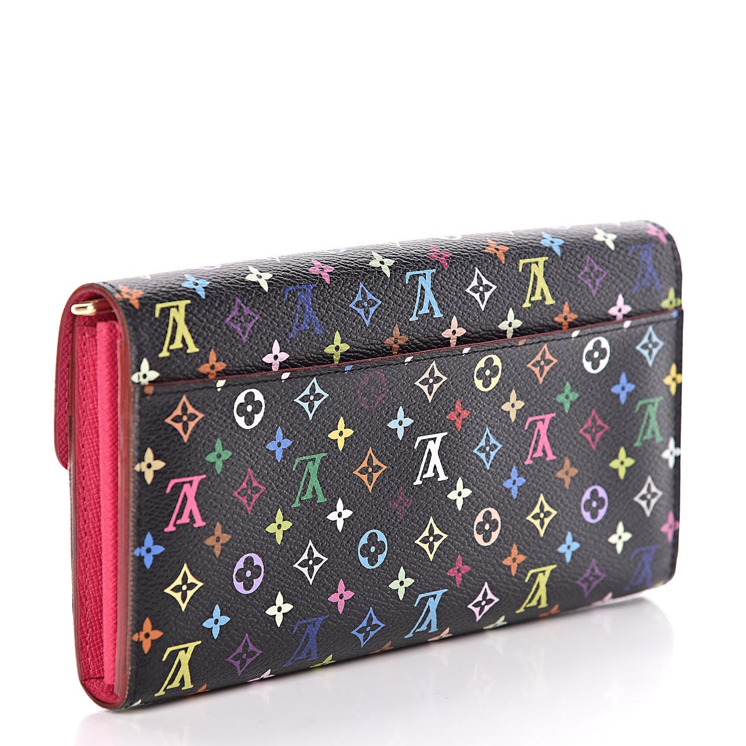 Louis Vuitton Monogram Multicolor Sarah Wallet NM Black Grenade 3 of 7