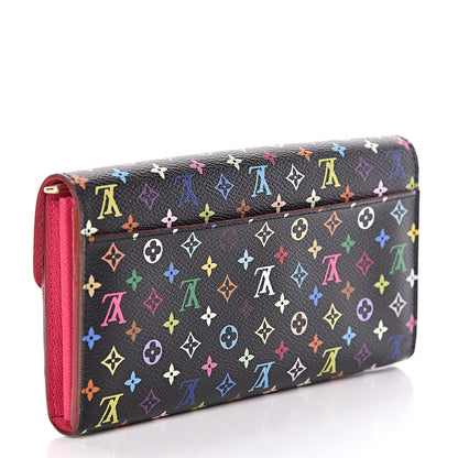 Louis Vuitton Monogram Multicolor Sarah Wallet NM Black Grenade 3 of 7