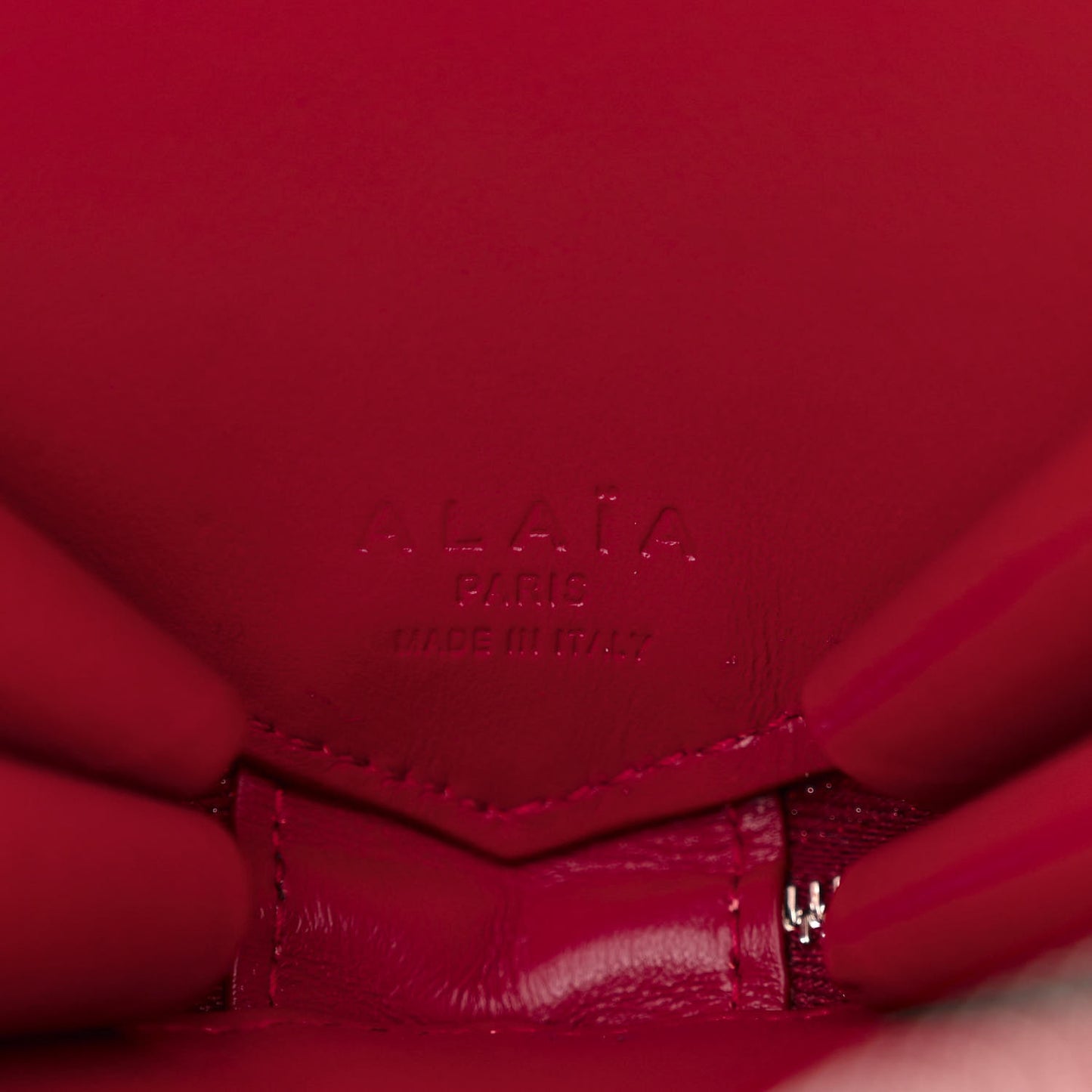 Patent Calfskin Le Coeur Bag Garnet Red