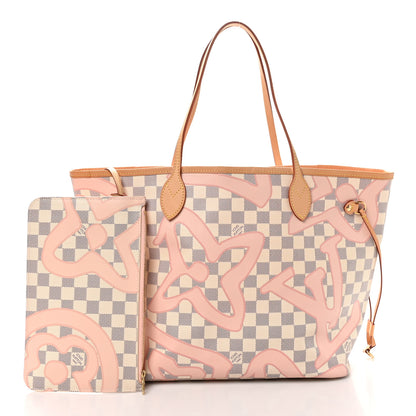 Louis Vuitton Damier Azur Tahitienne Neverfull MM 3 of 11