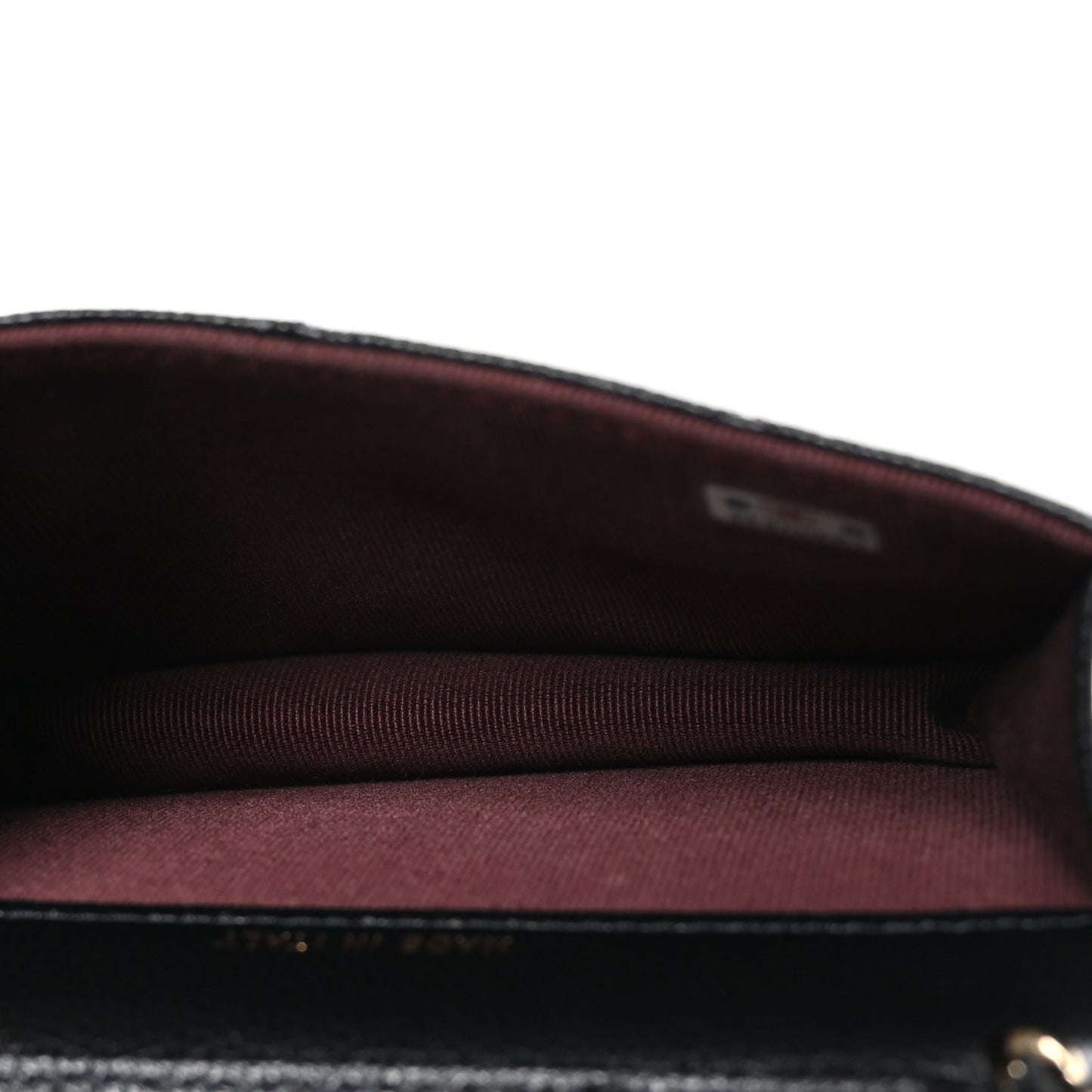 Caviar Quilted Mini Chain Belt Bag Black