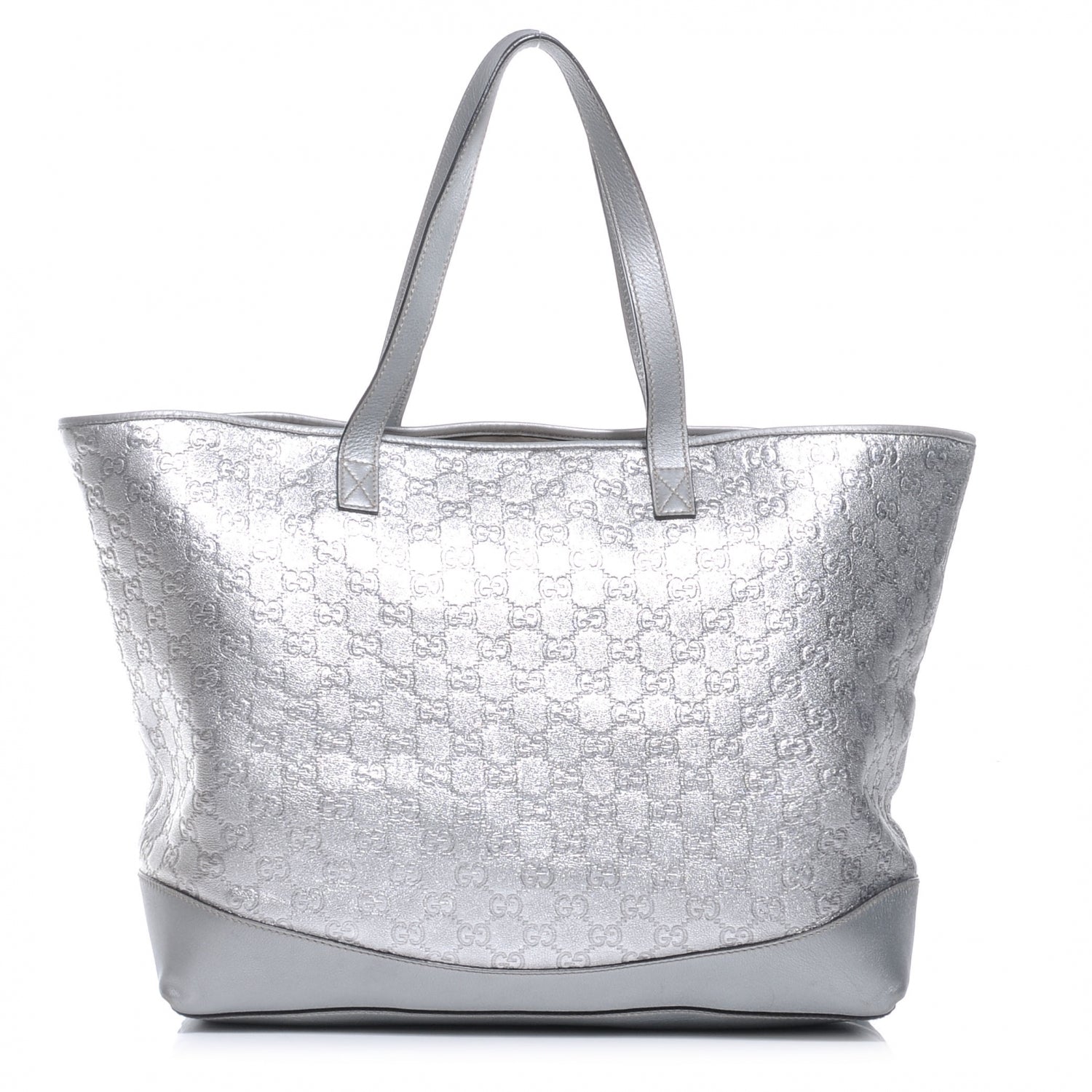 Gucci Guccissima Large Tote Silver 1 of 9