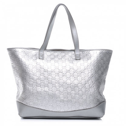 Gucci Guccissima Large Tote Silver 1 of 9