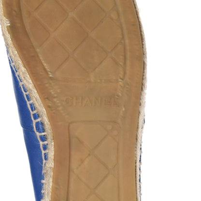 Chanel Lambskin CC Espadrilles 40 Blue 9 of 11