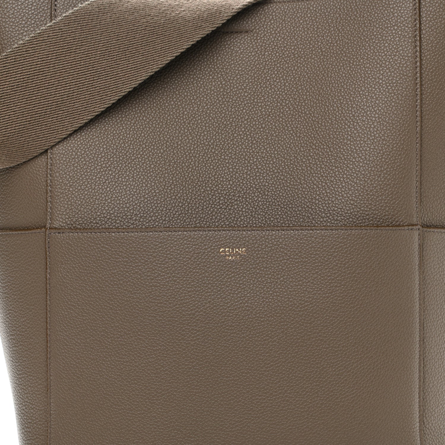 Celine Soft Grained Calfskin Sangle Bucket Bag Taupe 7 of 9