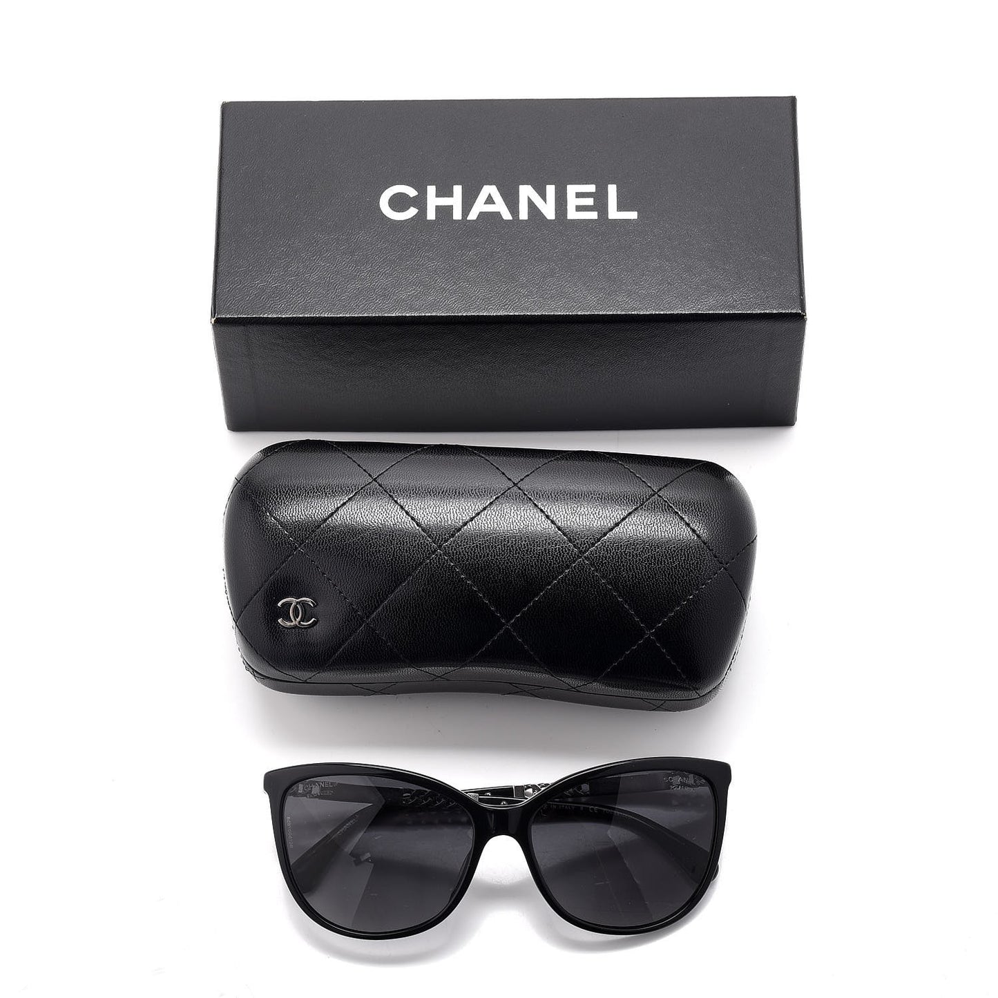 Chain Polarized Sunglasses 5352-A Black