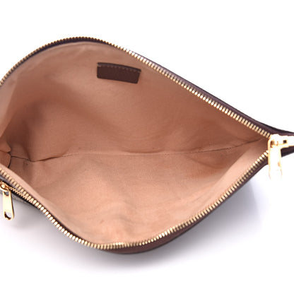 Gucci GG Supreme Monogram Large Ophidia Pouch Clutch Brown 5 of 12