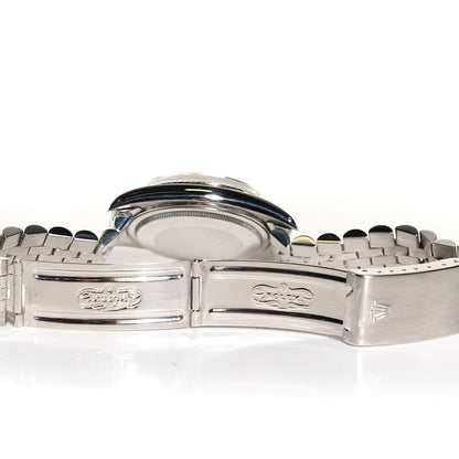 Rolex Stainless Steel 18K White Gold 36mm Oyster Perpetual Datejust Watch Silver 16014 6 of 8