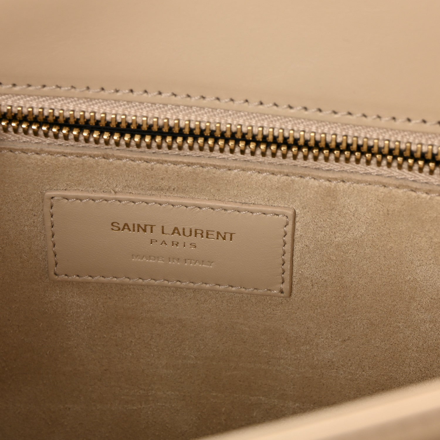 Saint Laurent Smooth Calfskin Medium Classic Monogram Universite Bag Cream 6 of 9