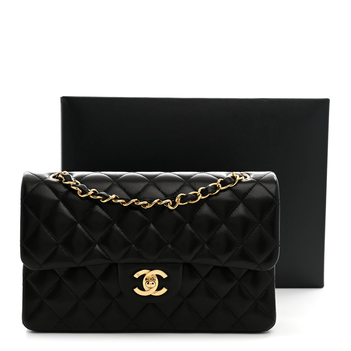Chanel Lambskin Quilted Small Double Flap Black 11 of 11