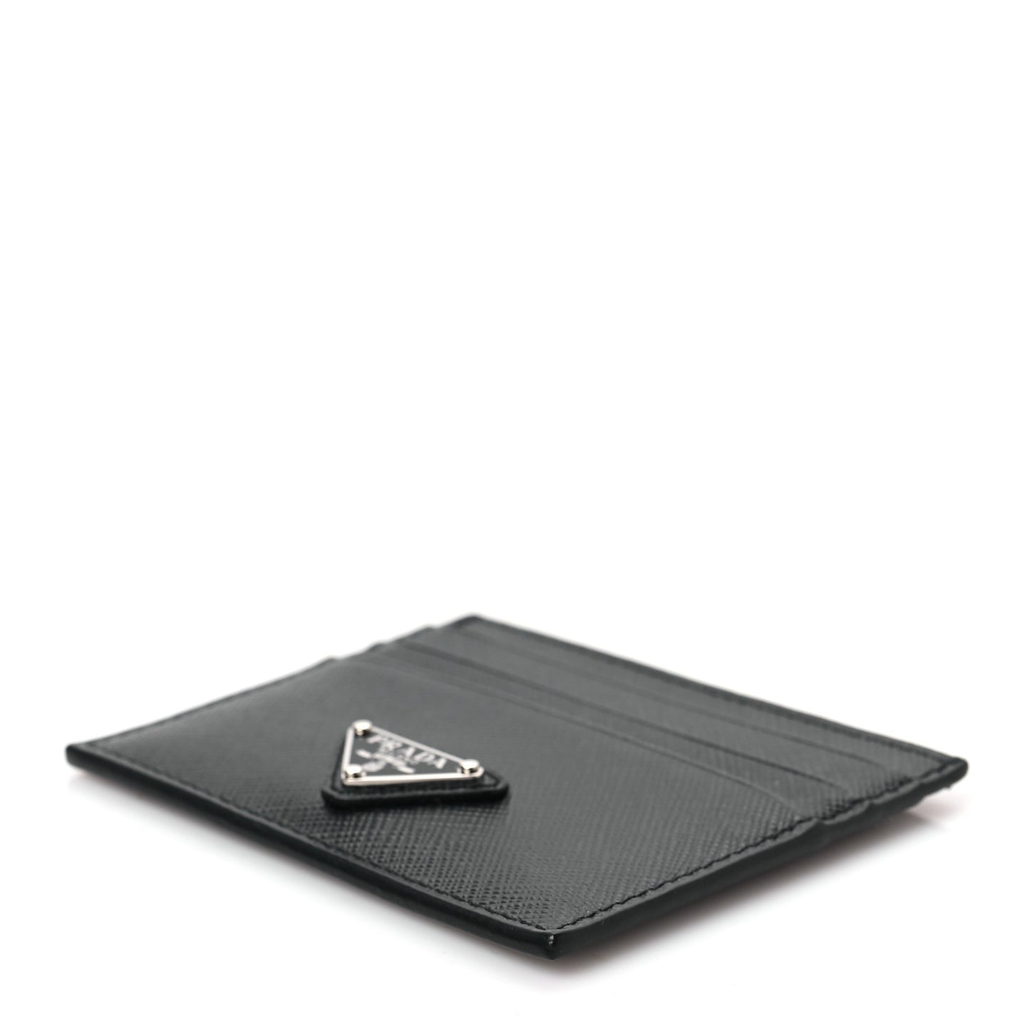 Saffiano Triangle Card Holder Black