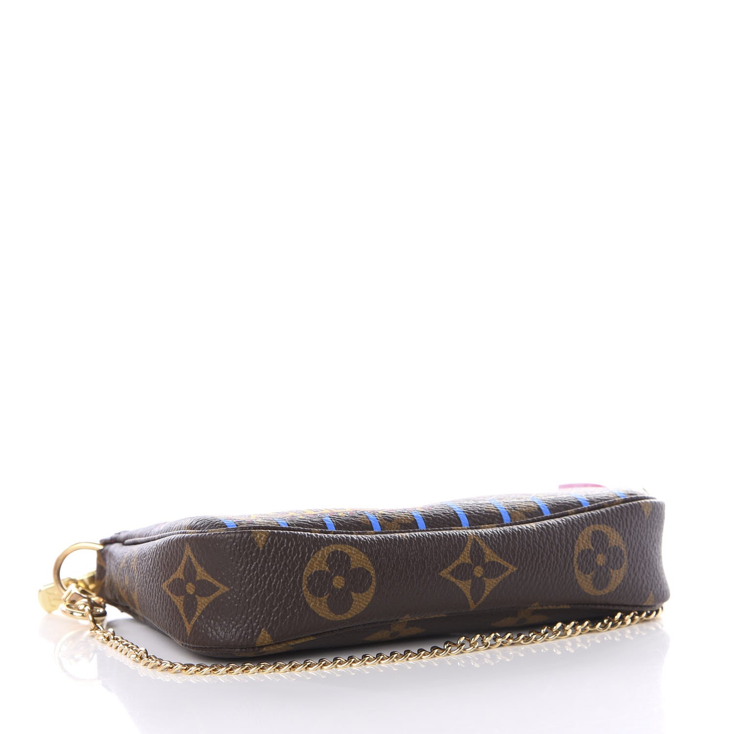 Louis Vuitton Monogram 2020 Christmas Animation Roller Coaster Mini Pochette Accessories Pivoine 3 of 8