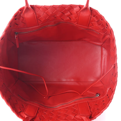 Bottega Veneta Nappa Intrecciato Tote Red 4 of 7