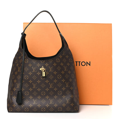 Louis Vuitton Monogram Flower Hobo Black 9 of 9