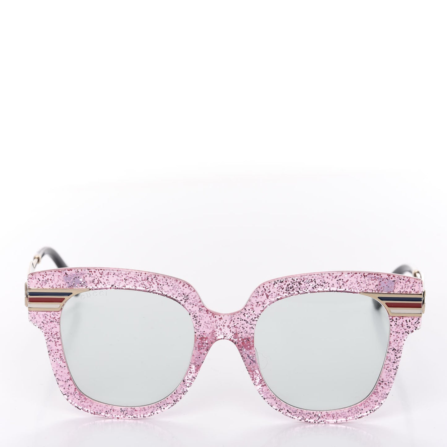Acetate Square Frame Web Glitter GG0281S Sunglasses Pink
