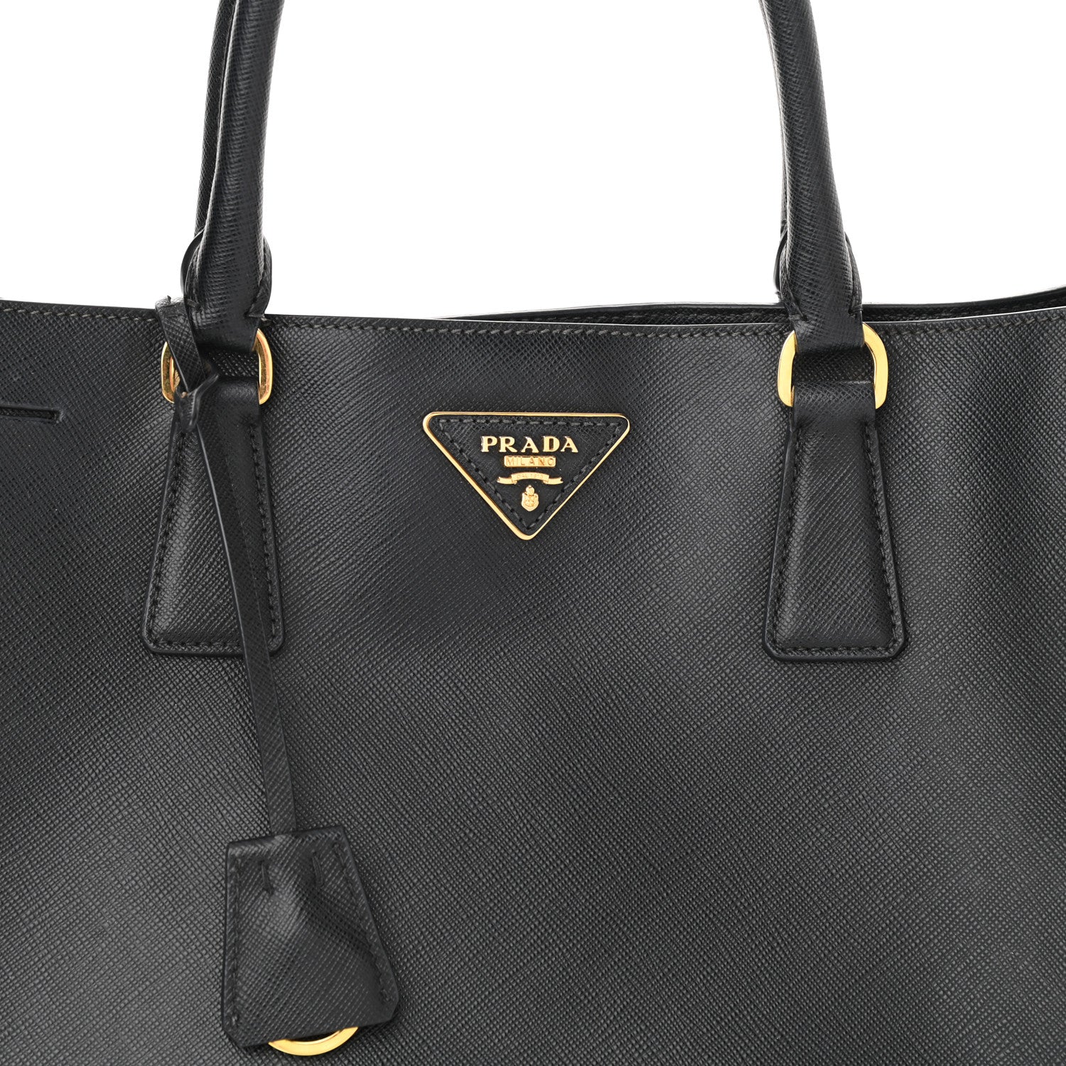 Prada Saffiano Lux Large Tote Black 7 of 11